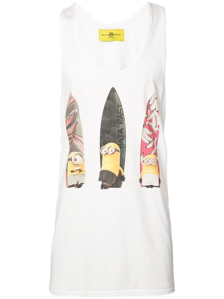 Baja East Minions Vest, Adult Unisex, Size: 1, White, Supima Cotton