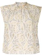 Tomorrowland Floral Sleeveless Blouse - Brown