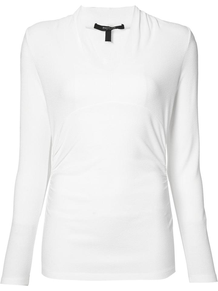 Derek Lam V-neck Top, Women's, Size: 40, White, Viscose