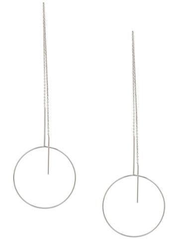 Maria Black Monocle Earrings - Silver