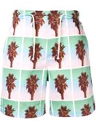 The Silted Company Palm Tree Deck Shorts - White