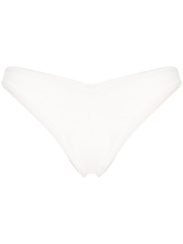 Frankies Bikinis Enzo V-cut Bikini Bottoms - White