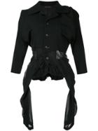 Comme Des Garçons Vintage Cropped Fitted Blazer - Black