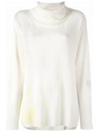 Tsumori Chisato Star Print Roll Neck Top, Women's, Size: 2, White, Cashmere/wool
