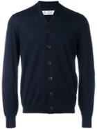 Brunello Cucinelli Buttoned Cardigan, Men's, Size: 56, Blue, Virgin Wool/cashmere