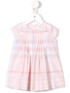 Burberry Kids - Checked Pleated Dress - Kids - Cotton - 9 Mth, Pink/purple