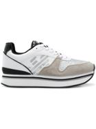 Emporio Armani Platform Runner Sneakers - White