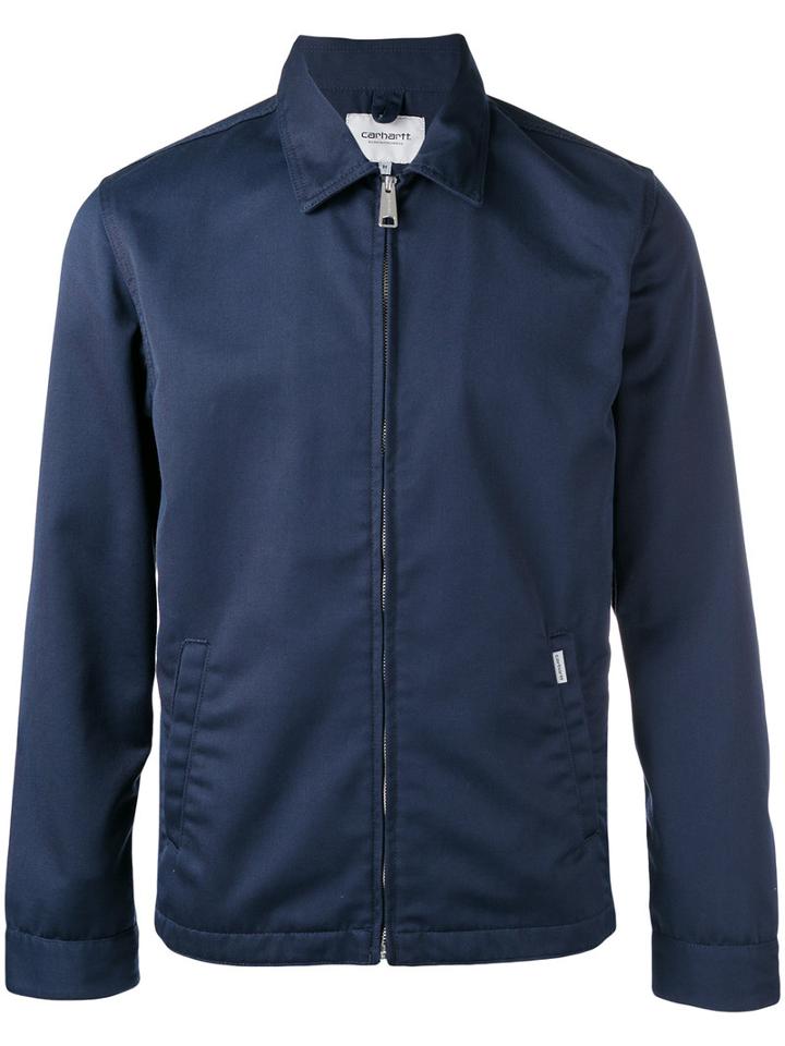 Carhartt Collared Jacket, Men's, Size: Medium, Blue, Cotton/polyester