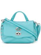 Zanellato 'postina Super Baby' Crossbody Bag, Women's, Blue, Leather