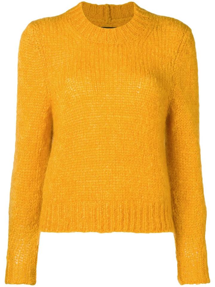 Isabel Marant Cropped Chunky Knit Sweater - Orange