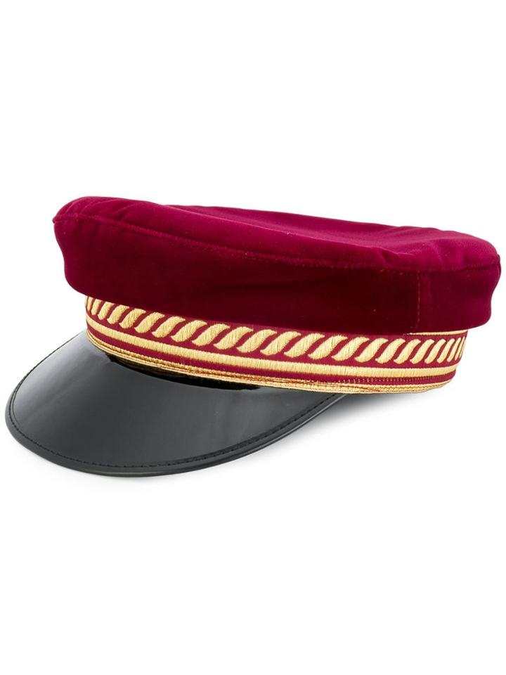 Manokhi Military Hat - Red