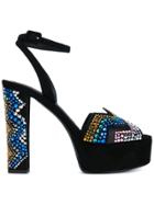 Giuseppe Zanotti Design Betty Crystal Sandals - Black
