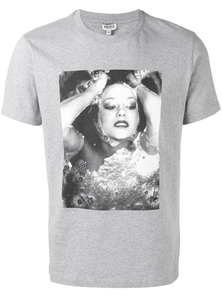 Kenzo Photo Print T-shirt - Grey