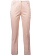 Incotex Cropped Trousers, Women's, Size: 46, Pink/purple, Cotton/spandex/elastane