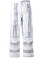 Stella Mccartney Striped Cropped Truosers - White