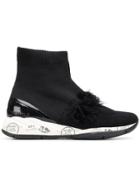 White Premiata Rose 3390 Sneakers - Black