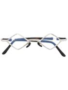 Kuboraum Square Frame Glasses - Metallic