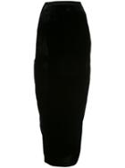 Rick Owens Long Dirt Skirt - Black