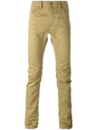 Diesel Slim-fit Jeans, Men's, Size: 32, Brown, Cotton/spandex/elastane/leather
