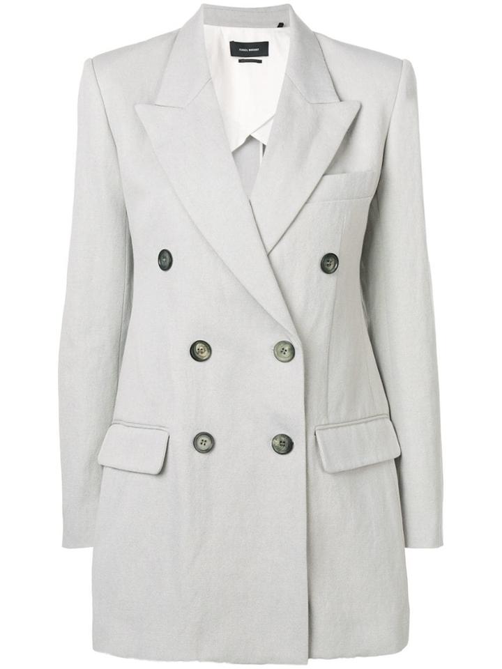 Isabel Marant Kleigh Double-breasted Blazer - Grey