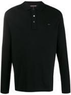 Michael Kors Long Sleeved Polo Shirt - Black