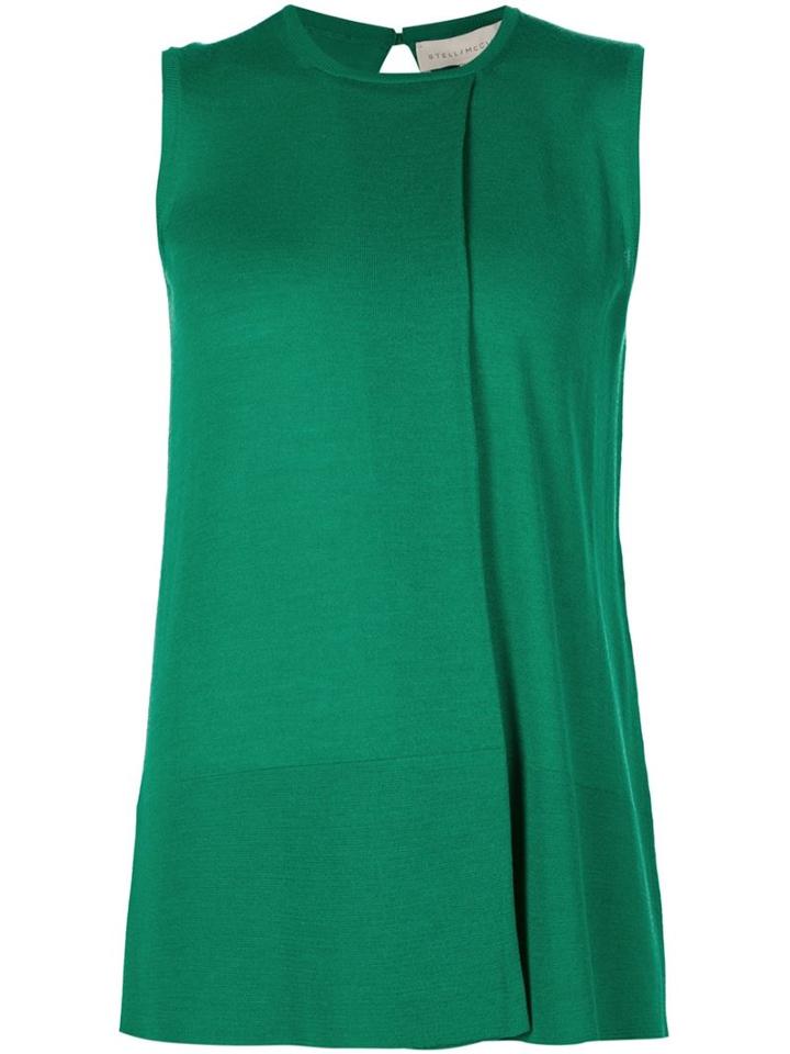 Stella Mccartney Sleeveless Sweater, Women's, Size: 42, Green, Silk/virgin Wool