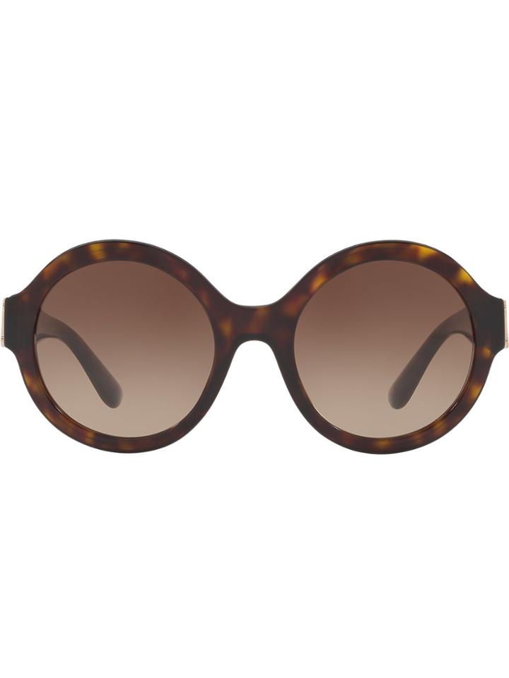 Dolce & Gabbana Eyewear Round Tinted Sunglasses - Brown