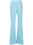 Ellery Orlando Piped Bootleg Trousers - Blue
