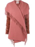 Moncler Wrap Style Puffer Jacket - Pink