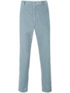A.p.c. - Corduroy Slim Fit Trousers - Men - Cotton - 33, Blue, Cotton