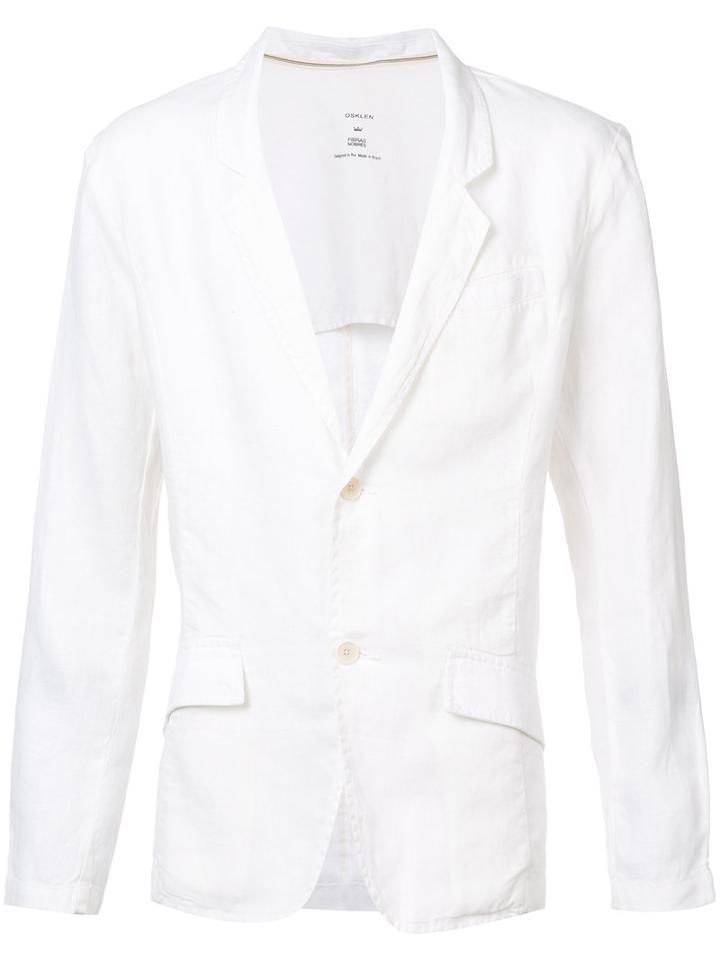 Osklen - Classic Blazer - Men - Linen/flax - P, White, Linen/flax