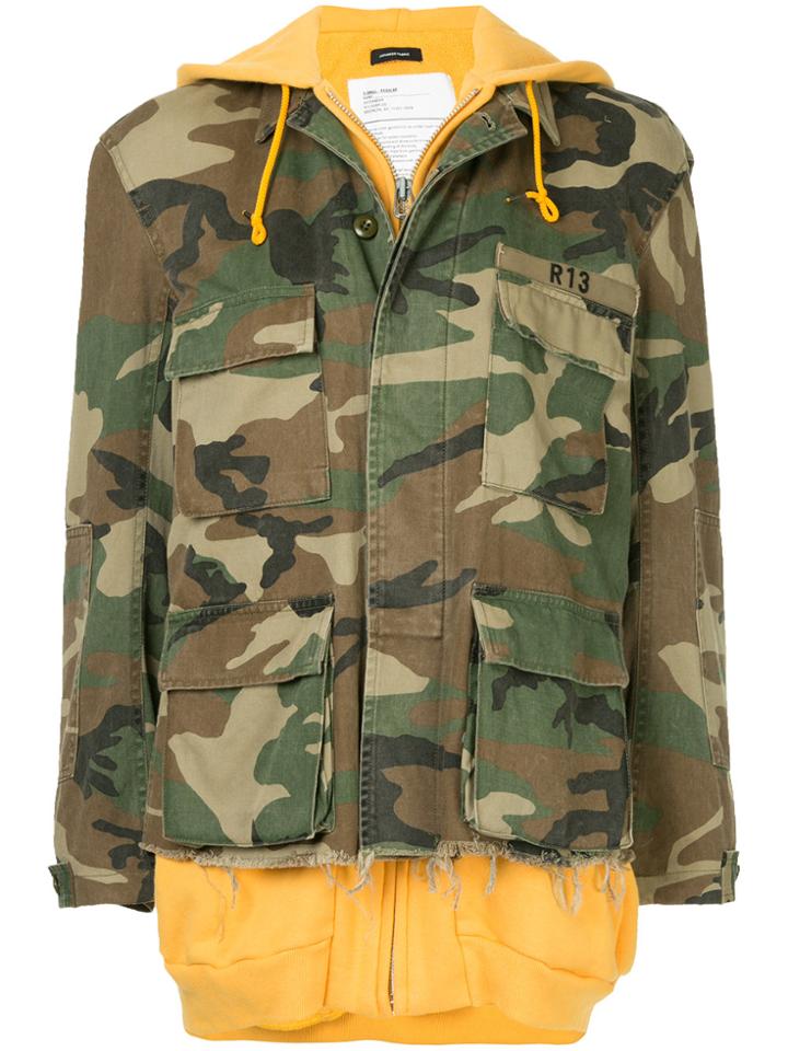 R13 Camouflage Jacket - Green