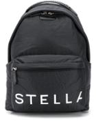 Stella Mccartney Logo Print Backpack - Black