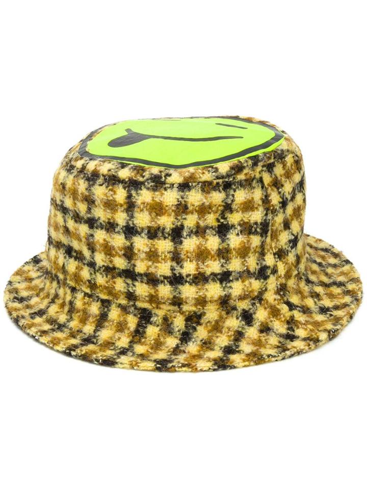 Natasha Zinko Smiley Emoji Bucket Hat - Yellow