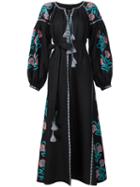 Vita Kin Tassel Detail Embroidered Maxi Dress