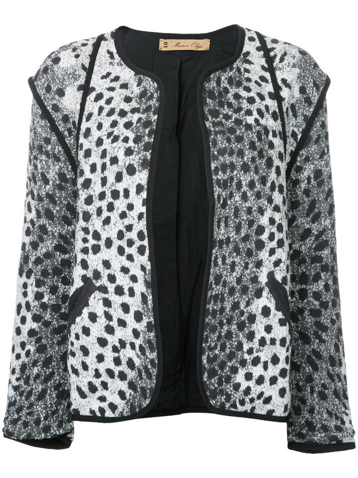 Maison Olga - 'patamona' Jacket - Women - Cotton/polyamide/polyester/cupro - 0, Women's, Grey, Cotton/polyamide/polyester/cupro