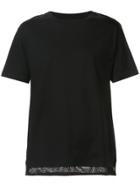 Public School Mesh Layered T-shirt - Black