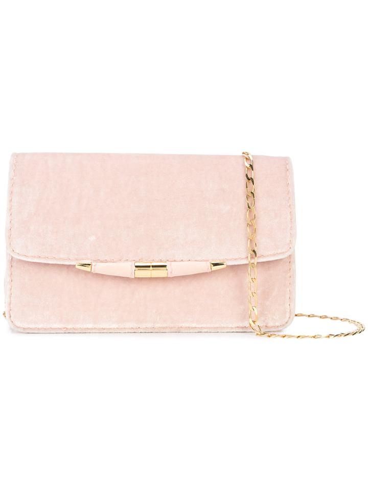 Tyler Ellis Rectangle Clutch Bag - Pink & Purple