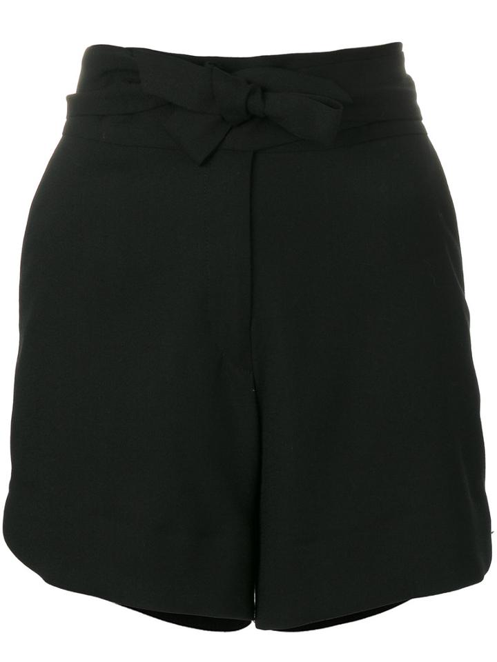 Iro - Jema Shorts - Women - Cotton/spandex/elastane/viscose/virgin Wool - 42, Women's, Black, Cotton/spandex/elastane/viscose/virgin Wool