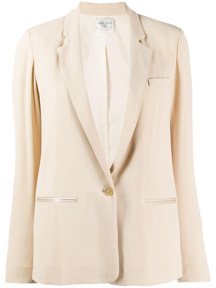 Forte Forte Classic Single-breasted Blazer - Neutrals