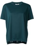 Clane - Oversized Short Sleeve T-shirt - Women - Polyester/rayon - 2, Green, Polyester/rayon