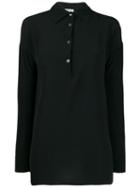 Barena Long-sleeved Polo Shirt - Black