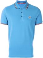 Moncler Short Sleeve Polo Shirt, Men's, Size: Xs, Blue, Cotton