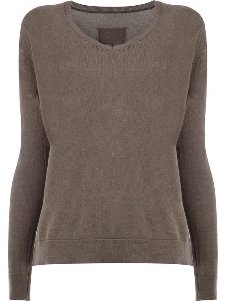Private 0204 V-neck Jumper - Grey