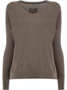 Private 0204 V-neck Jumper - Grey