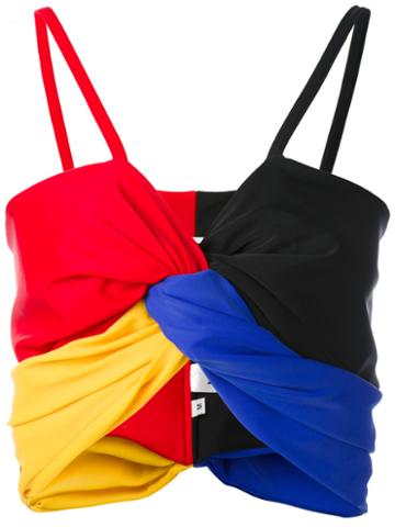 Blockcolour Twist Top - Women - Nylon/spandex/elastane - Xs, Nylon/spandex/elastane, Sadie Williams