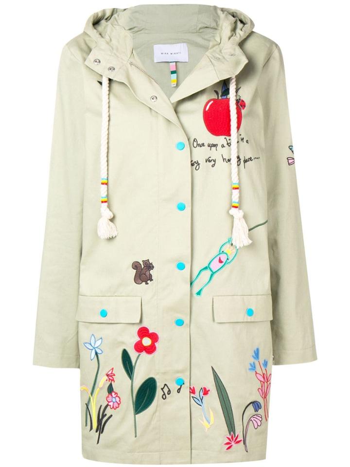 Mira Mikati Fairy Tale Embroidered Parka - Green