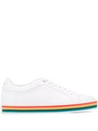 Paul Smith Striped Sole Sneakers - White
