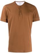 Brunello Cucinelli Buttoned T-shirt - Neutrals