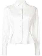 Ermanno Scervino Peplum Shirt - White